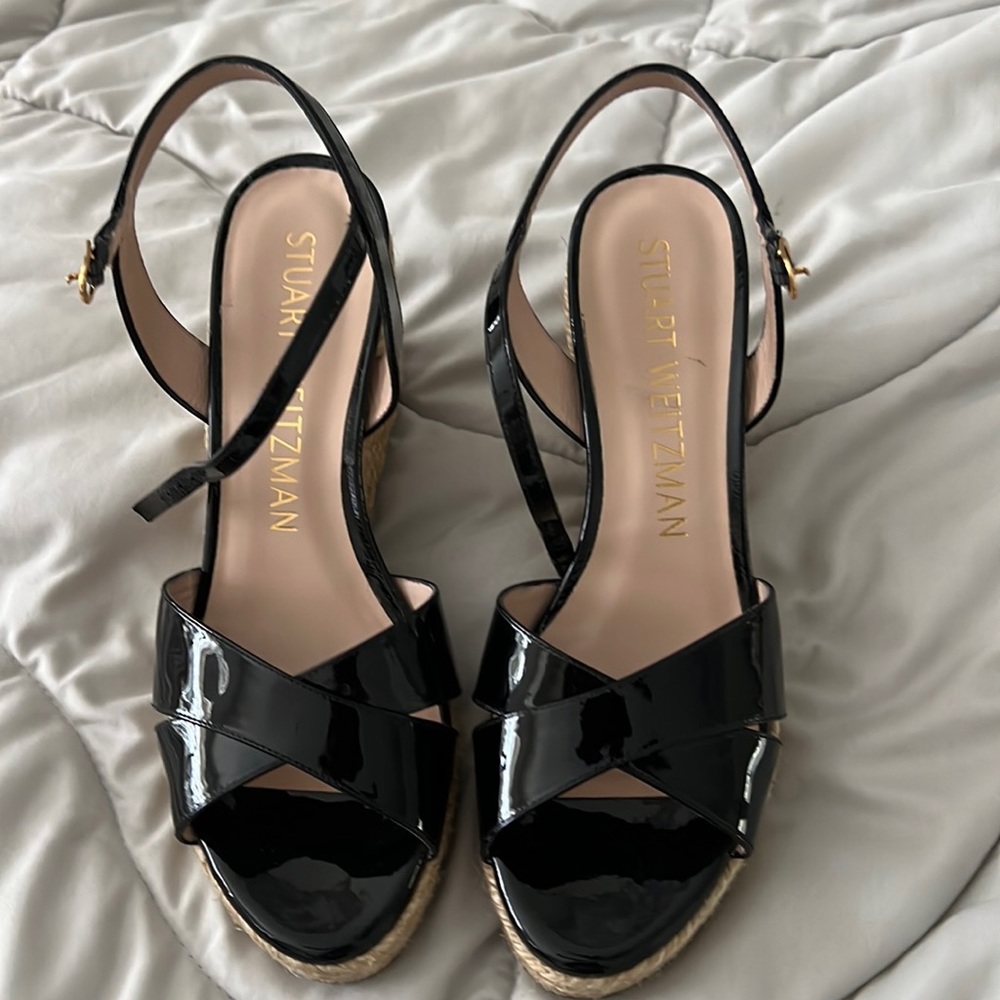 Stuart Weitzman Patent Leather wedges